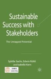 book Sustainable Success with Stakeholders: The Untapped Potential