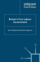 book Britain’s First Labour Government