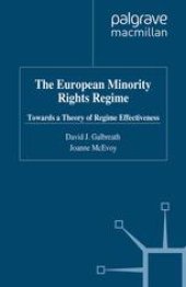 book The European Minority Rights Regime: Towards a Theory of Regime Effectiveness