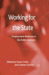 book Working for the State: Employment Relations in the Public Services