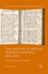 book The History of British Women’s Writing, 1610–1690