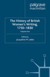 book The History of British Women’s Writing, 1750–1830