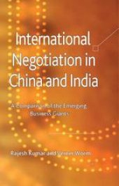 book International Negotiation in China and India: A Comparison of the Emerging Business Giants