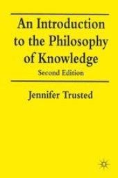 book An Introduction to the Philosophy of Knowledge