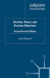 book Decision Theory and Decision Behaviour