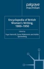 book Encyclopedia of British Women’s Writing 1900–1950