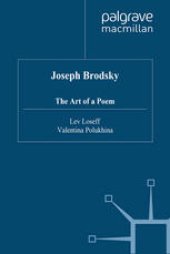 book Joseph Brodsky: The Art of a Poem