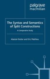 book The Syntax and Semantics of Split Constructions: A Comparative Study