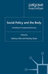 book Social Policy and the Body: Transitions in Corporeal Discourse