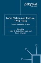 book Land, Nation and Culture, 1740–1840: Thinking the Republic of Taste