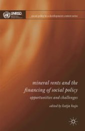 book Mineral Rents and the Financing of Social Policy: Opportunities and Challenges