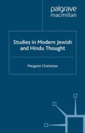 book Studies in Modern Jewish and Hindu Thought