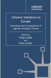 book Citizens’ Initiatives in Europe: Procedures and Consequences of Agenda-Setting by Citizens