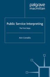 book Public Service Interpreting: The First Steps