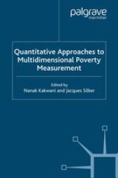 book Quantitative Approaches to Multidimensional Poverty Measurement