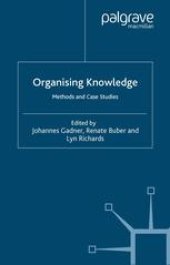 book Organising Knowledge: Methods and Case Studies