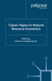 book Classic Papers in Natural Resource Economics