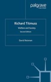 book Richard Titmuss: Welfare and Society