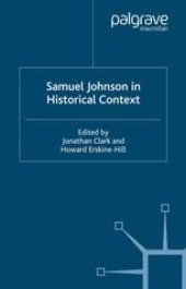 book Samuel Johnson in Historical Context