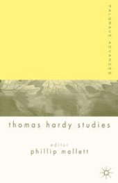 book Palgrave Advances in Thomas Hardy Studies