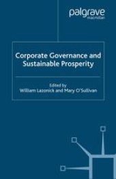 book Corporate Governance and Sustainable Prosperity