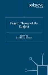 book Hegel’s Theory of the Subject