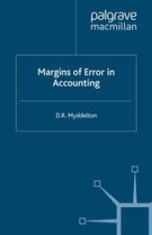 book Margins of Error in Accounting