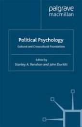 book Political Psychology: Cultural and Crosscultural Foundations