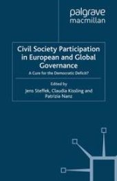 book Civil Society Participation in European and Global Governance: A Cure for the Democratic Deficit?