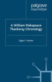 book A William Makepeace Thackeray Chronology