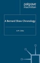 book A Bernard Shaw Chronology