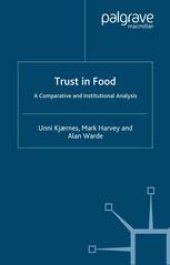 book Trust in Food: A Comparative and Institutional Analysis