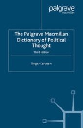 book The Palgrave Macmillan Dictionary of Political Thought