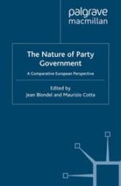 book The Nature of Party Government: A Comparative European Perspective