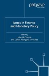 book Issues in Finance and Monetary Policy