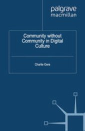 book Community without Community in Digital Culture