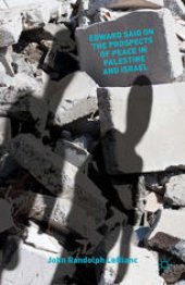 book Edward Said on the Prospects of Peace in Palestine and Israel