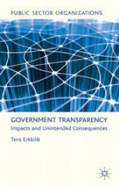 book Government Transparency: Impacts and Unintended Consequences