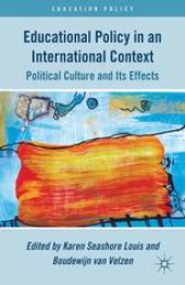 book Educational Policy in an International Context: Political Culture and Its Effects