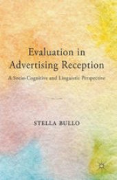 book Evaluation in Advertising Reception: A Socio-Cognitive and Linguistic Perspective