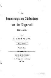 book Монеты Бранденбурга 1621-1623 годов