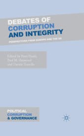 book Debates of Corruption and Integrity: Perspectives from Europe and the US