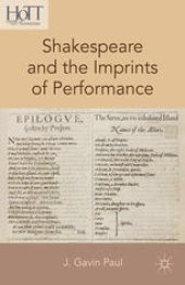 book Shakespeare and the Imprints of Performance