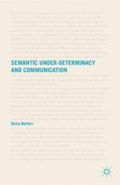 book Semantic Under-Determinacy and Communication