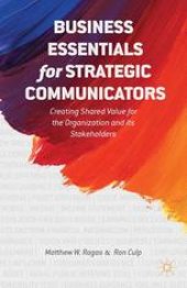 book Business Essentials for Strategic Communicators: Creating Shared Value for the Organization and its Stakeholders