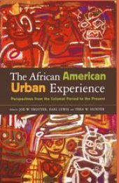 book African American Urban Experience: Perspectives from the Colonial Period to the Present