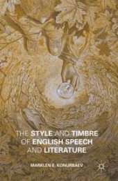 book The Style and Timbre of English Speech and Literature