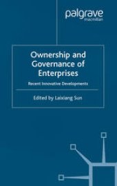 book Ownership and Governance of Enterprises: Recent Innovative Developments