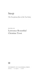 book Steep: The Precipitous Rise of the Tea Party