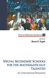 book Special Secondary Schools for the Mathematically Talented: An International Panorama